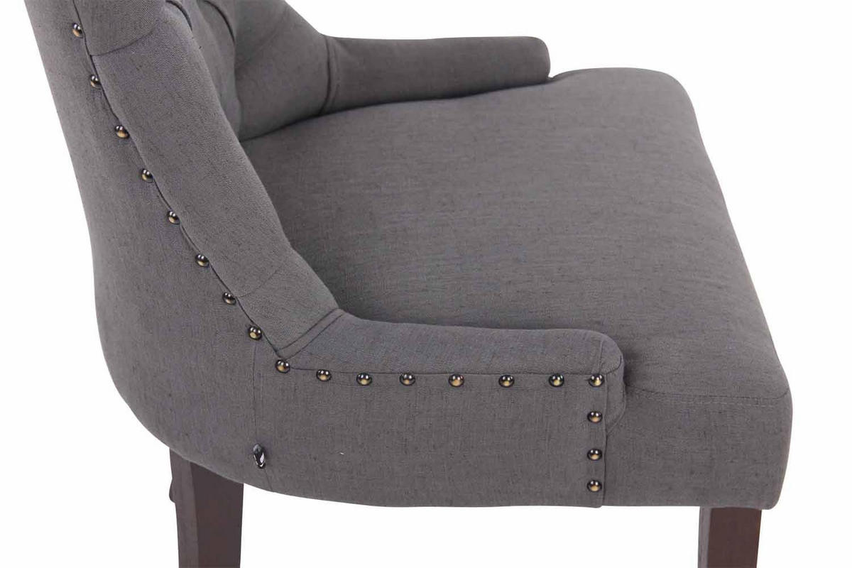 WOHNZIMMERSTUHL Stoff dunkelgrau - Dunkelgrau, Holz/Textil (55/92/58cm) - CLP