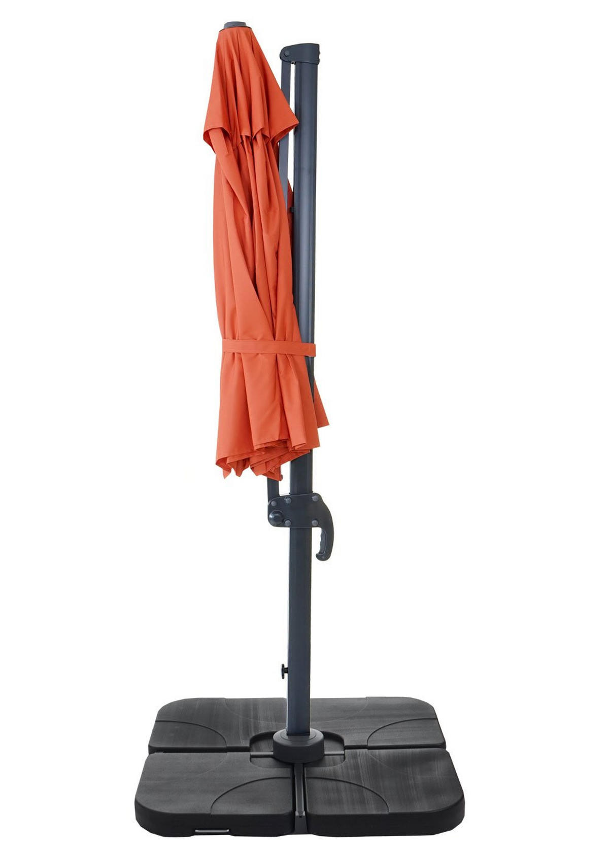 AMPELSCHIRM I RUND Orange 300/300 cm - Orange, Textil (320/300cm) - MCW