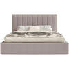POLSTERBETT Togents Braun mit Chenillebezug, Bettkasten und LED, 180x200 cm - Braun, Textil (180/200cm) - Selsey