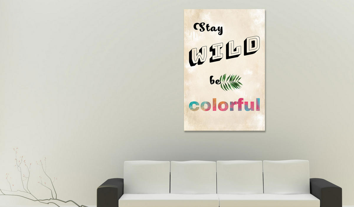 KUNSTDRUCK Bunt 80/120 cm - Multicolor, Textil (80/120cm) - KUNSTLOFT