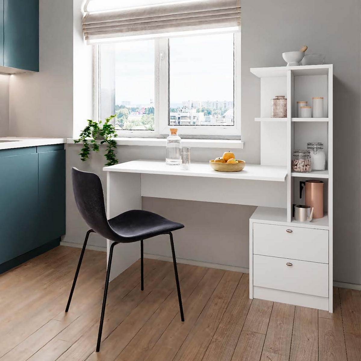 JÍDELNÍ STŮL Denton Bílá - bílá, kompozitní dřevo (55/136/138cm) - Vicco