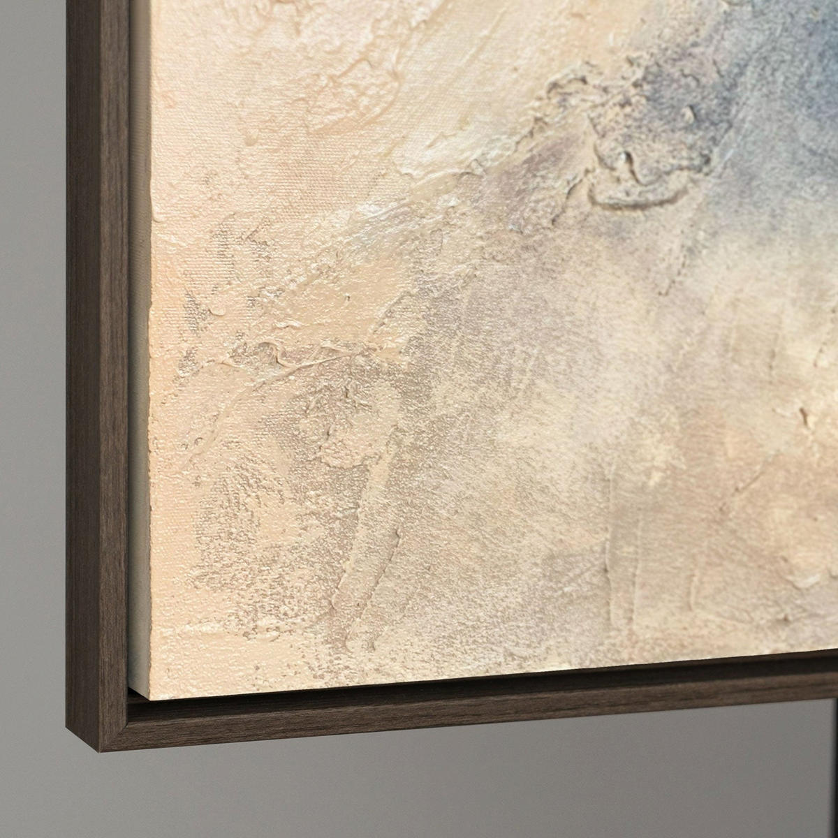 GEMÄLDE Himmelsglühen Schattenfugenrahmen Grau 120x80 cm - Grau, Holz (120/80cm) - YS-art gallery