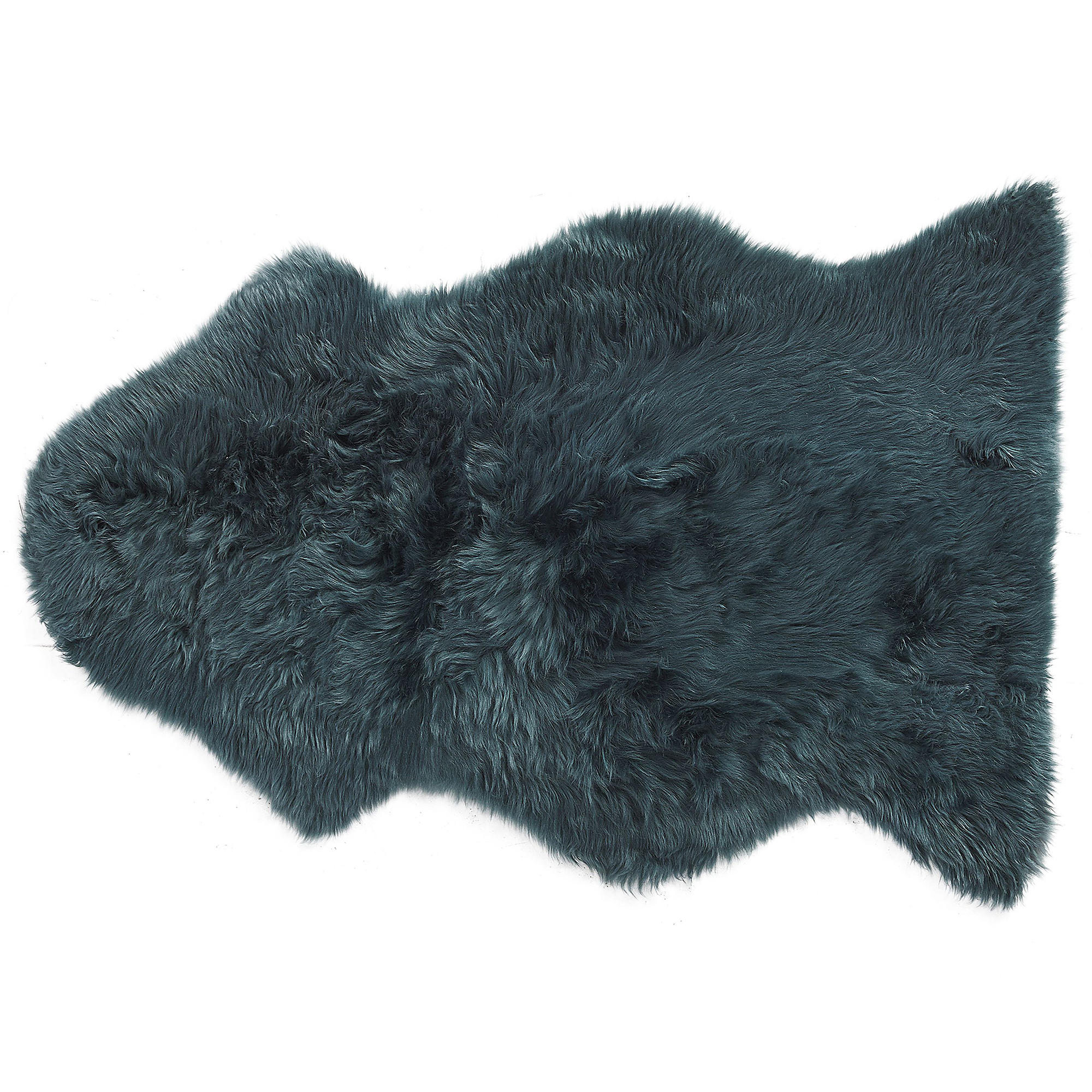 SHAGGY-SCHAFFELL Uluru 100/110/65 cm - Grün, Fell (65/100cm) - Beliani