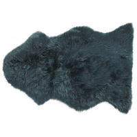 SHAGGY-SCHAFFELL Uluru 100/110/65 cm - Grün, Fell (65/100cm) - Beliani