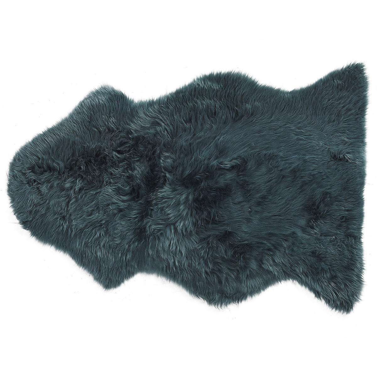 SHAGGY-SCHAFFELL Uluru 100/110/65 cm - Grün, Fell (65/100cm) - Beliani