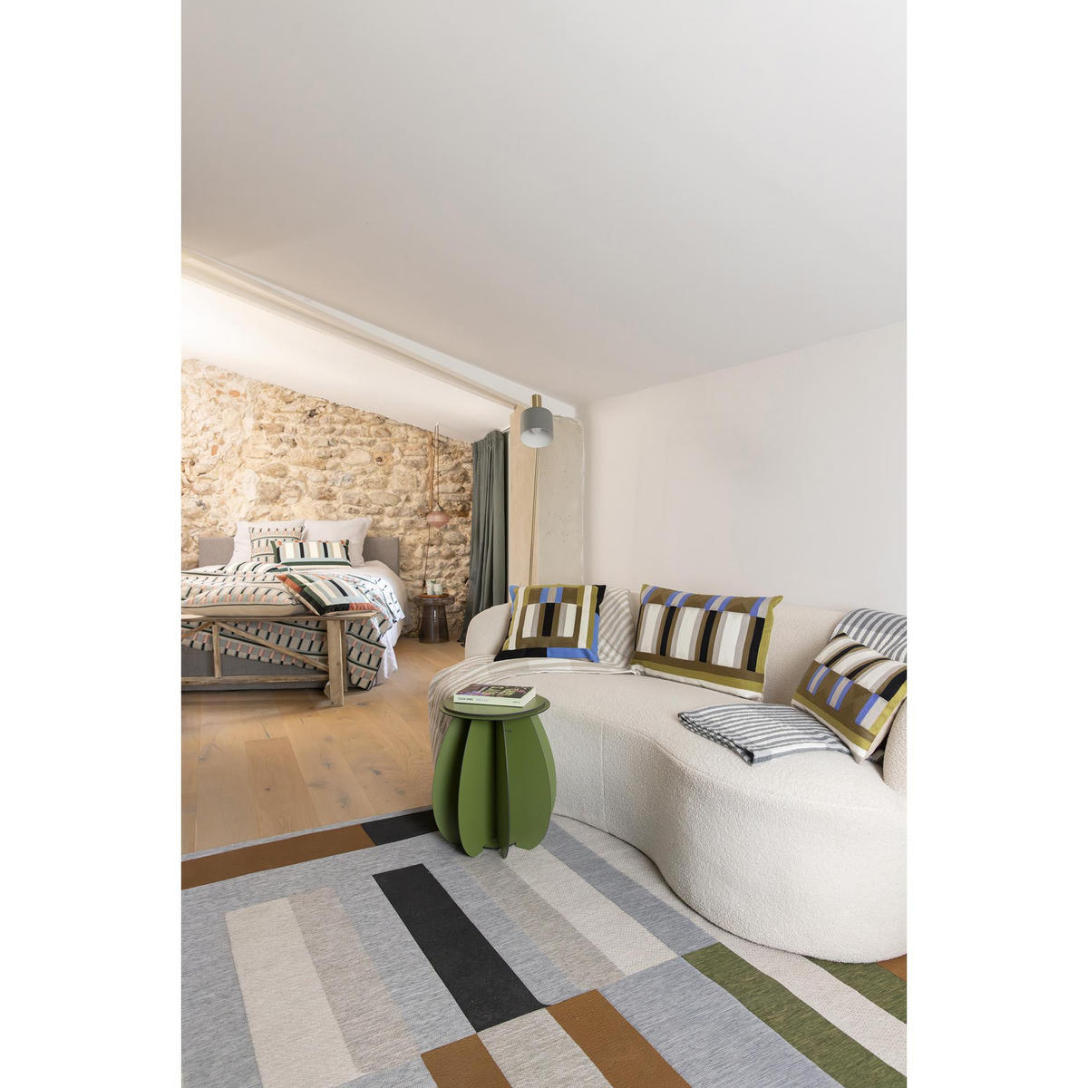 TAGESDECKE Calista aschegrau 180 x 260 cm - Schwarz, Textil (180/260cm) - Vivaraise