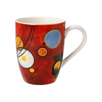 KÜNSTLERTASSE Wassily Kandinsky - Schweres Rot, Fine Bone China, Bunt, 0.4 L - Multicolor, Keramik (0.4L) - Goebel