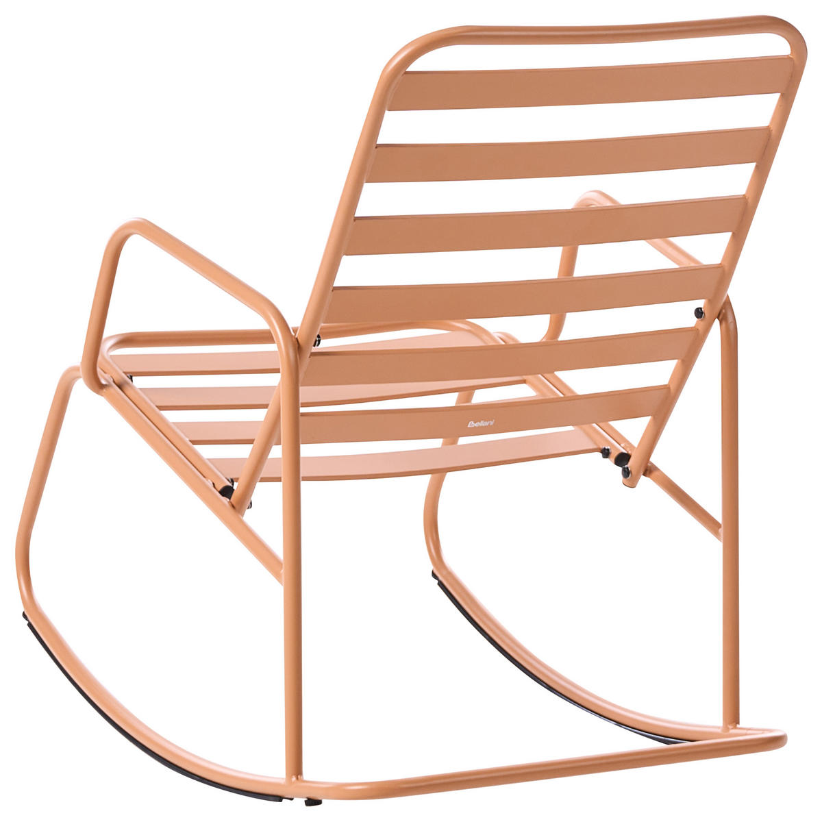 GARTEN-SCHAUKELSTUHL Goldbraun Turi - Braun, Metall (66/92/96cm) - Beliani