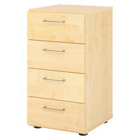 SCHUBLADENSCHRANK - 4 Schübe 42/40/74,8 cm in Ahornfarben - Ahornfarben, Holzwerkstoff (40/74.8/42cm) - bümö