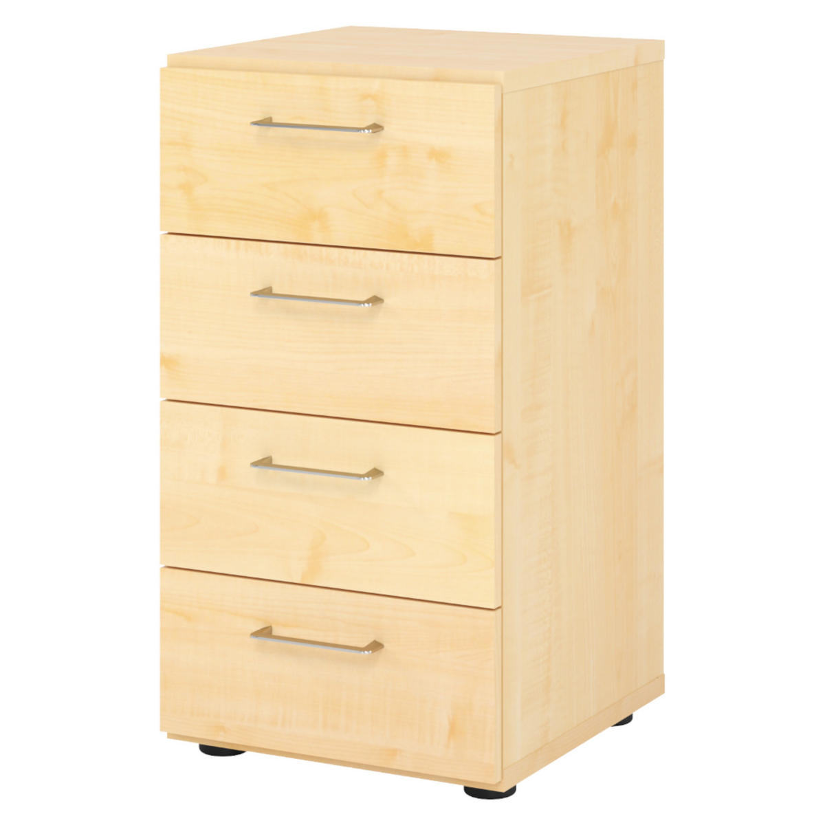SCHUBLADENSCHRANK - 4 Schübe 42/40/74,8 cm in Ahornfarben - Ahornfarben, Holzwerkstoff (40/74.8/42cm) - bümö