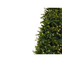WEIHNACHTSBAUM künstlicher MERLIN 210 cm, grün, 3D, 1583 Zweige, 450 warmweiße LED, inkl. Metallständer - Grün, Kunststoff/Metall (120/210cm) - LAALU