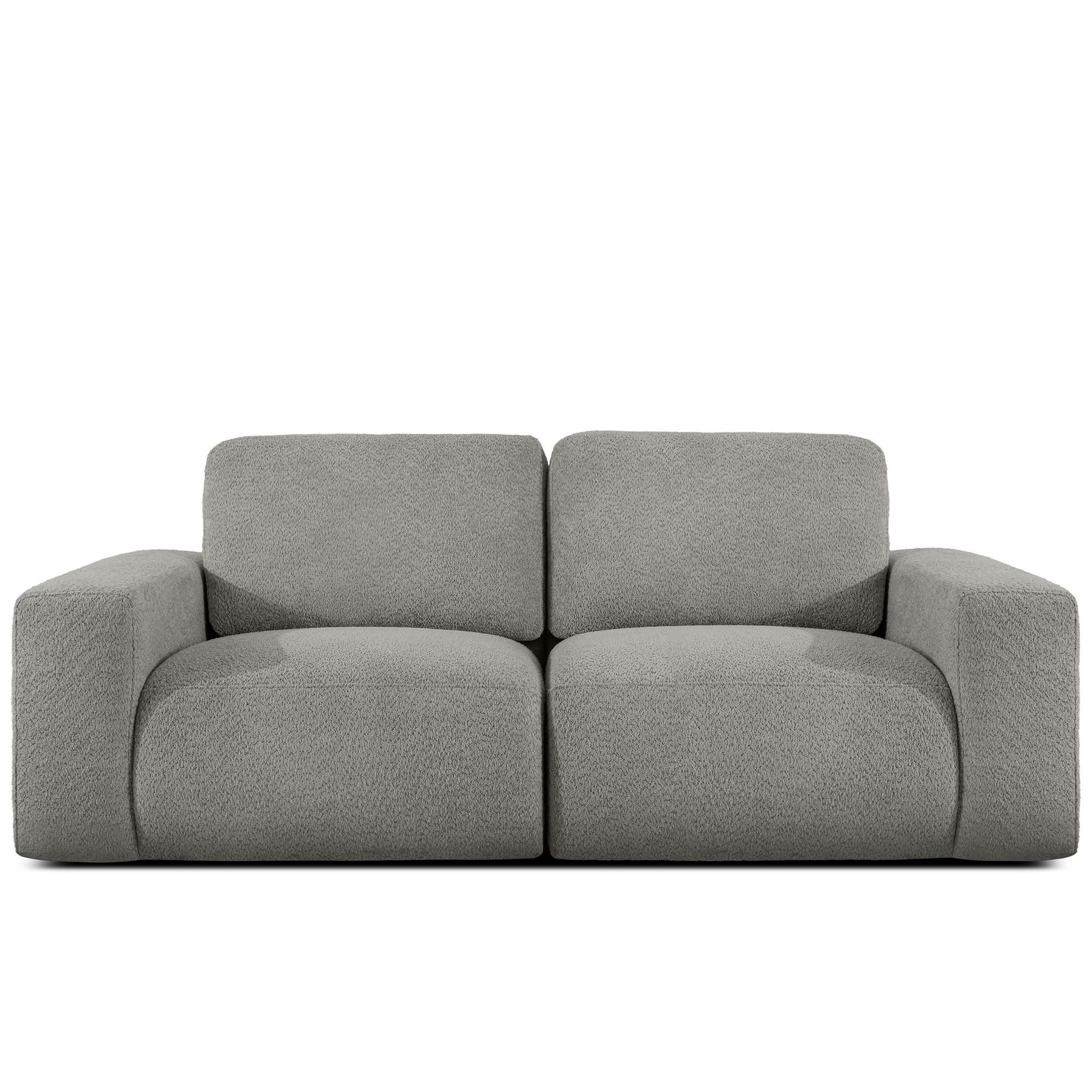 2-SITZER SOFA ZUCCO, Dunkelaschgrau - Dunkelgrau, Holz/Holzwerkstoff (212/85/100cm) - KONSIMO®