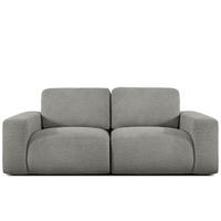 2-SITZER SOFA ZUCCO, Dunkelaschgrau - Dunkelgrau, Holz/Holzwerkstoff (212/85/100cm) - KONSIMO®