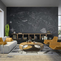 VLIESTAPETE Grau 350/270 cm - Schwarz/Grau, Textil (350/1cm) - KUNSTLOFT