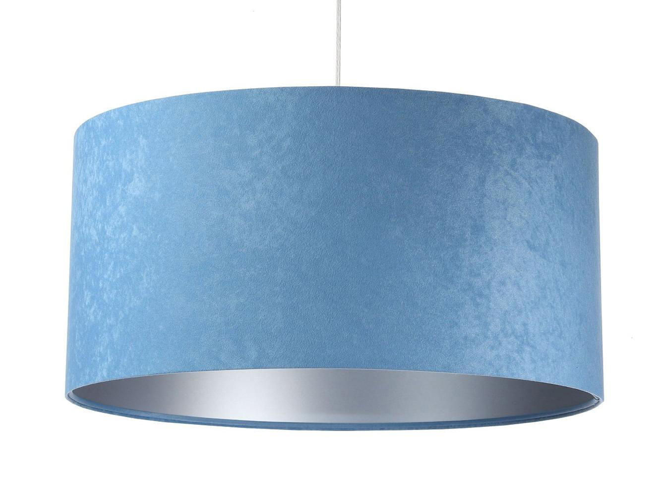 HÄNGELEUCHTE Blau 50/25 cm - Blau/Silberfarben, Kunststoff (50/0.8/25cm) - ONZENO