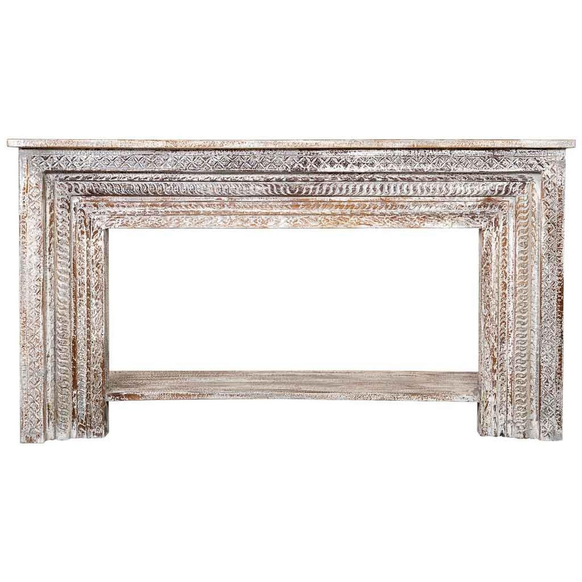 KONSOLE aus Holz 160x39x86 cm - Weiß, Holz (39/160/86cm) - Wanderlust