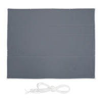 SONNENSEGEL - Grau, Textil/Metall (600/500cm) - Relaxdays