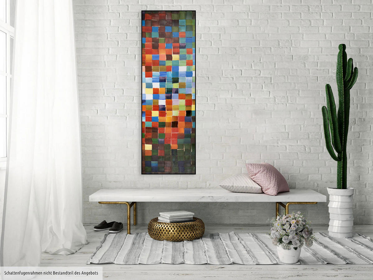 ACRYLBILD HANDGEMALT 50/150 cm - Multicolor, Holz/Textil (50/150cm) - KUNSTLOFT