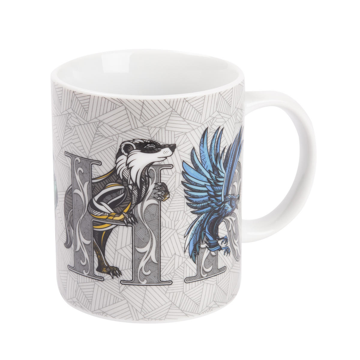 KAFFEEBECHER Harry Potter 4 Häuser Weiß 320 ml - Weiß, Keramik (0.32L) - United Labels