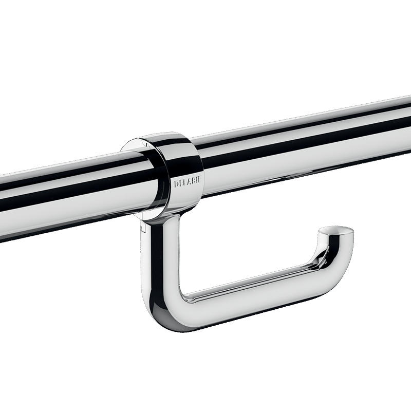 WC-PAPIERHALTER für Stützgriff Ø32–34 mm verchromt - Chromfarben, Metall (10.5/4.5/17cm) - Delabie