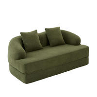 SCHLAFSOFA DE-33900 2-in-1 klappbar Grün - Grün, Textil (84/65/157cm) - ComfortXL