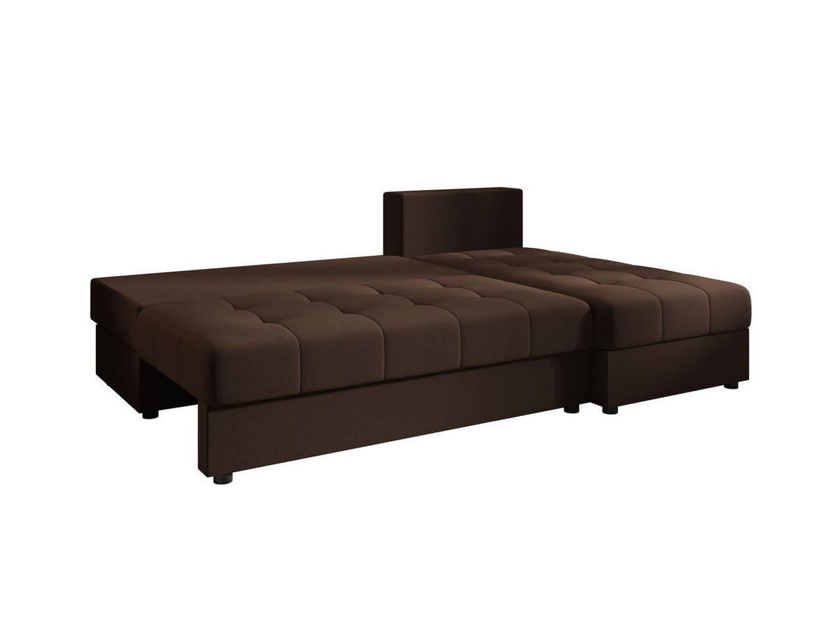 ECKSOFA MOS L Cosmic 800 Rechts mit Schlaffunktion - Braun, Textil (200/143cm) - Bedante