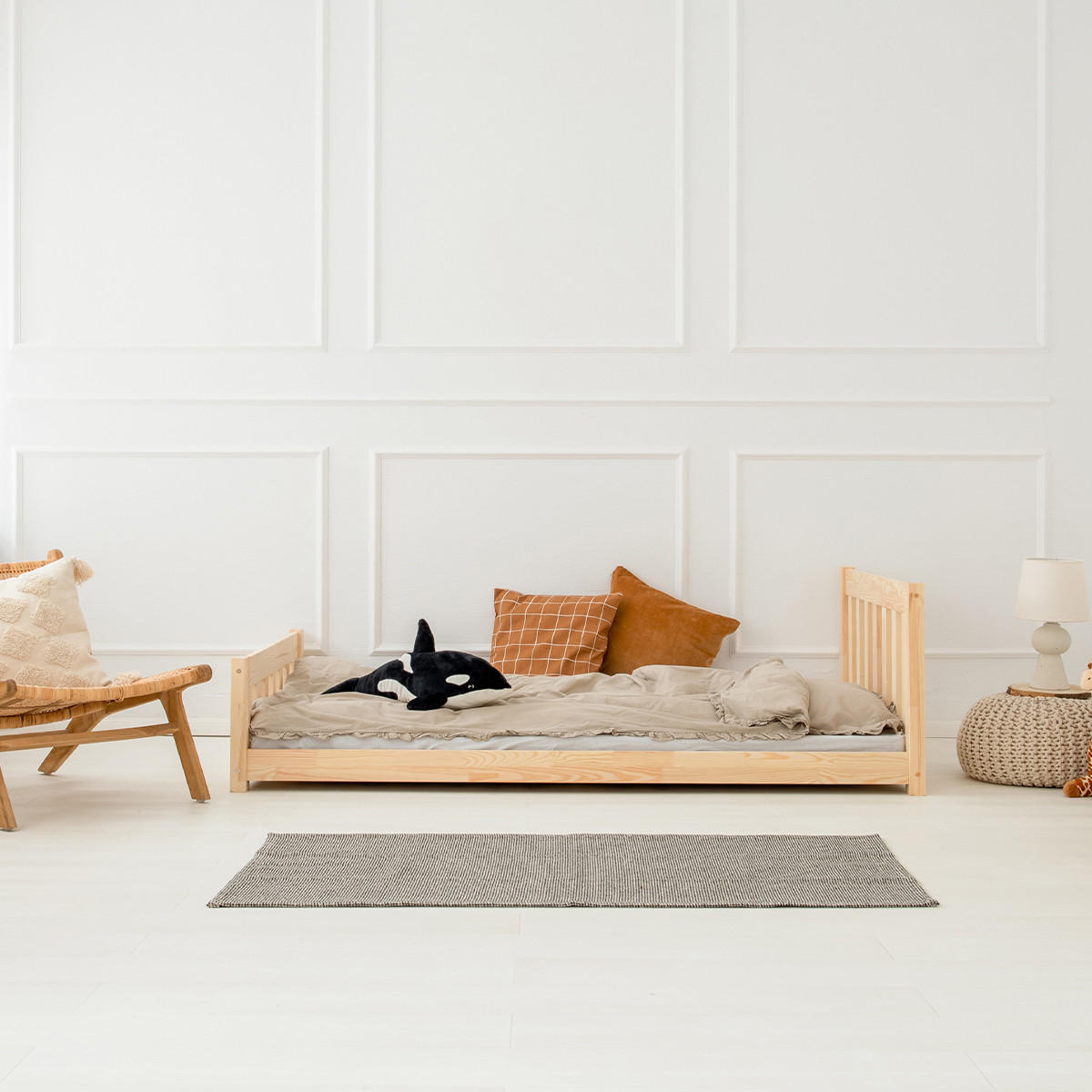 POSTEL 90/200 Adeline Přírodní dřevo - hnědá, dřevo (90/200cm) - Petits-meubles