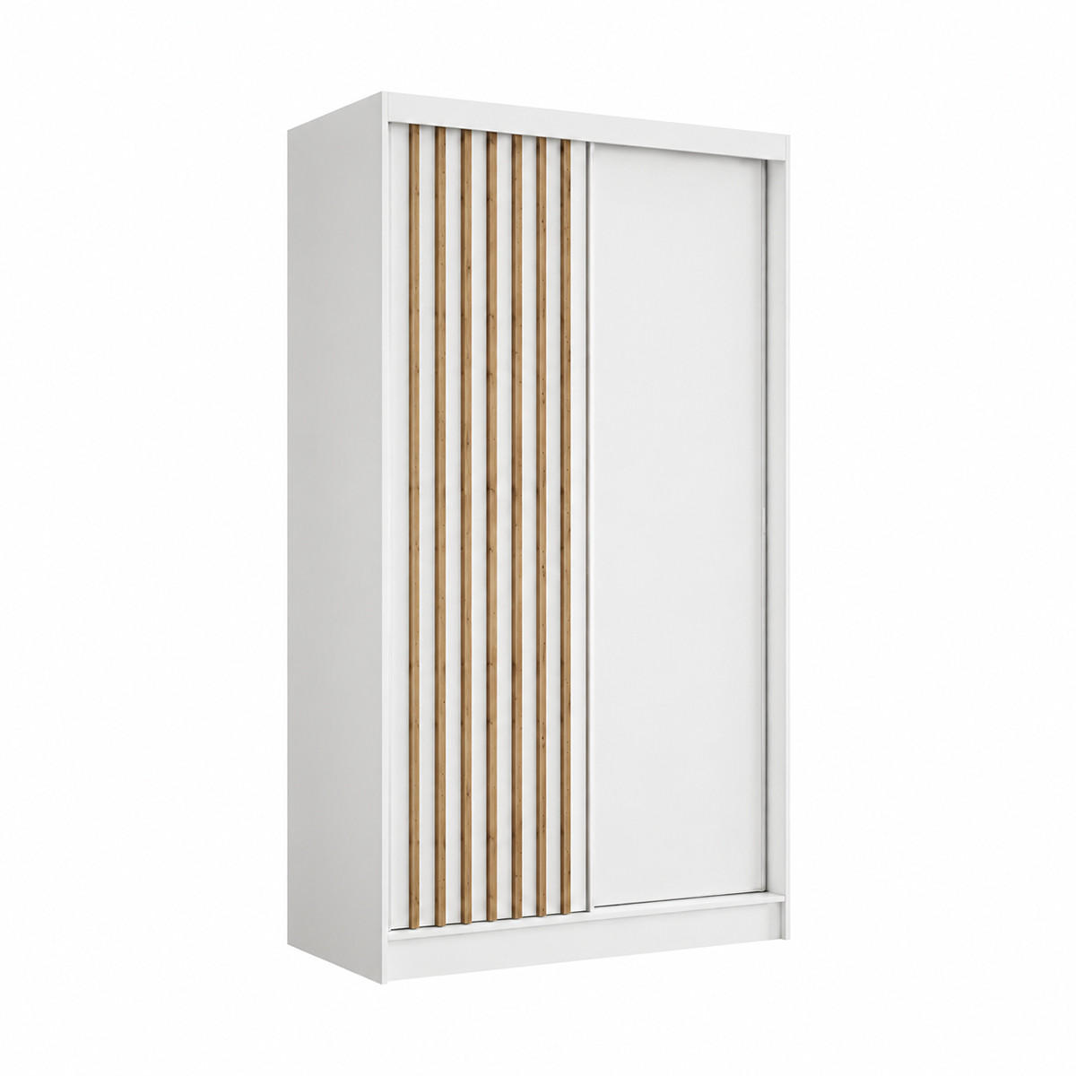KS Home Concept Kleiderschrank Weiß 120x216x61 cm