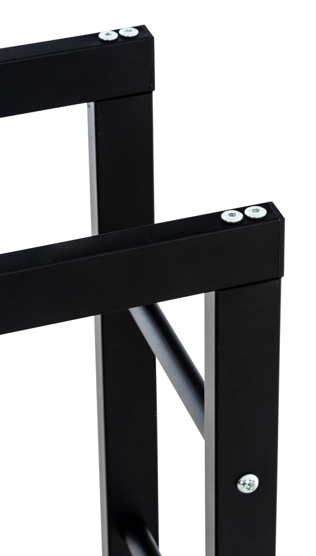 KAMINHOLZSTÄNDER Kerry-II, 25x80x80 Schwarz - Schwarz, Metall (80/80/25cm) - TPFLiving