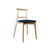 WOHNZIMMER STUHL KT71, Holzfarbe: Buche - Blau/Buchefarben, Holz/Textil (48/75/54cm) - MIRJAN24