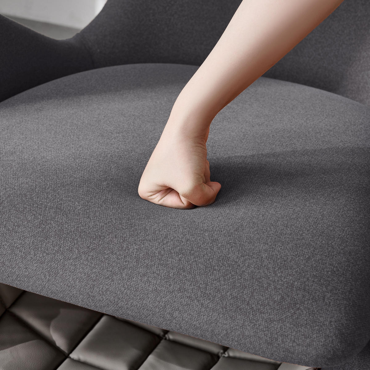 LOUNGESSESSSEL Walhai Design Haustier modern - Grau, Textil (66/76/66cm) - FLIEKS
