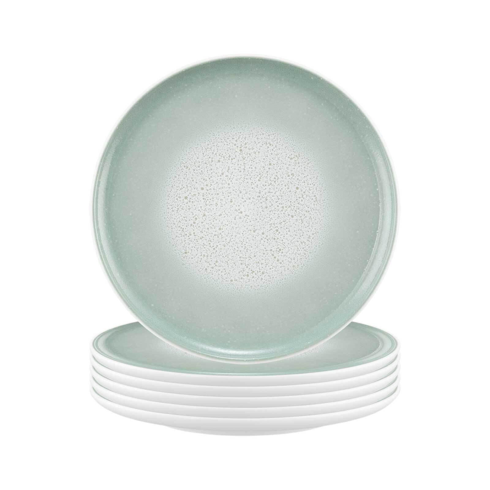 FRÜHSTÜCKSTELLER Sento Home Aura mint ø 21,4 cm 6er Set - Mintgrün, Keramik (21.4cm) - Seltmann Weiden