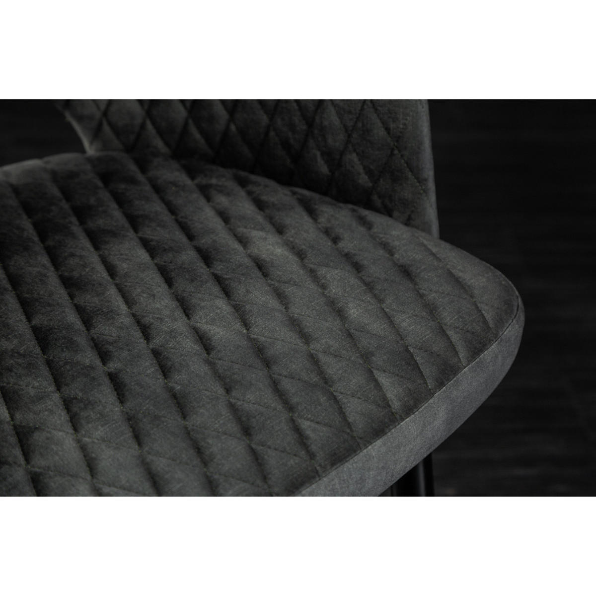 STUHL PARIS Samt Grün - Grün, Textil (56/81/57cm) - riess-ambiente