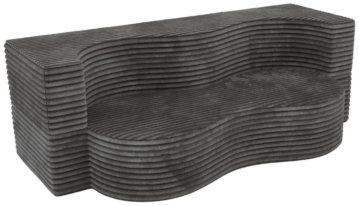 DVOJMIESTNA POHOVKA SANOA 2 - Sivá Manšester - sivá, textil (200/68/100cm) - MKS