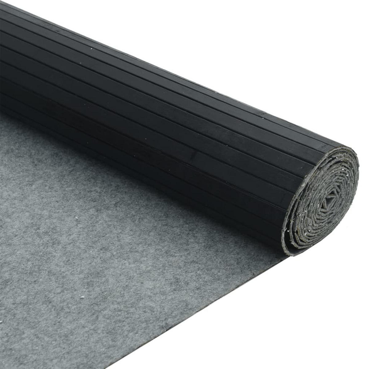 PARAVENT Schwarz Breite 250 Cm Höhe 165 Cm Bambus - Schwarz, Holz (0.2/165/250cm) - vidaXL