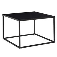 ABLAGETISCH eckig HEMIN Marmor-Optik - Schwarz, Metall (60/60/40cm) - tinkaro