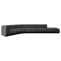ECKSOFA modulares Sofa Tilmo-L2 - 490x194x70 cm Schwarz - Schwarz, Holzwerkstoff/Textil (490/194cm) - ALTDECOR