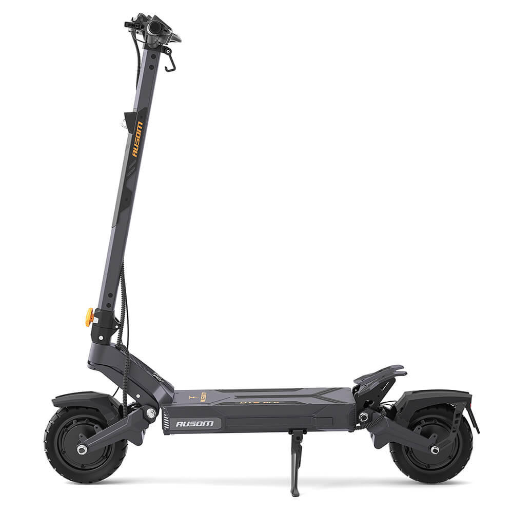 E-SCOOTER Ausom DT2 Pro – Dual-Motor-System mit 2×1100W, 68 km/h Höchstgeschwindigkeit & 115 km Reichweite - Grau, Metall (59cm) - Ausom