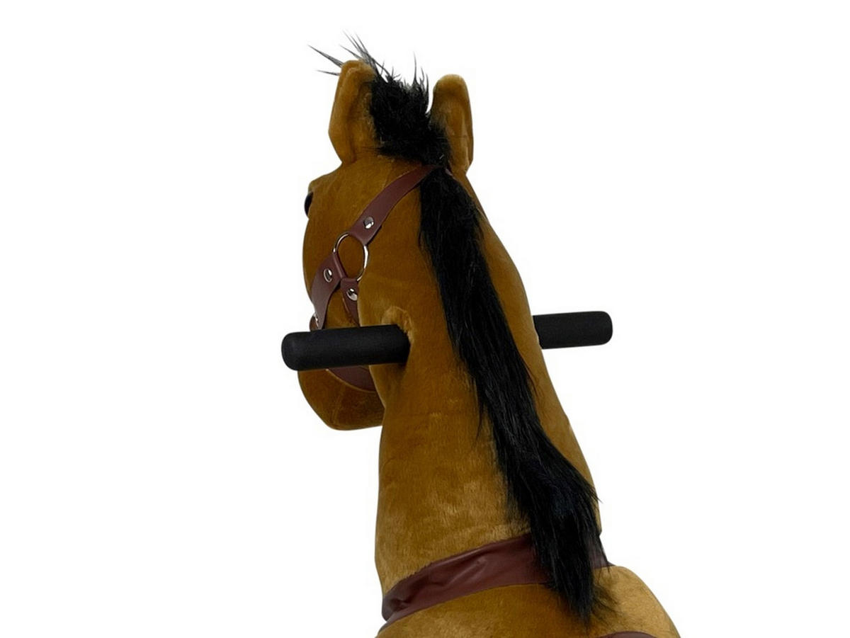 REITPFERD Flocke hellbraun Größe M - Hellbraun, Kunststoff (85/33/105cm) - TPFLiving