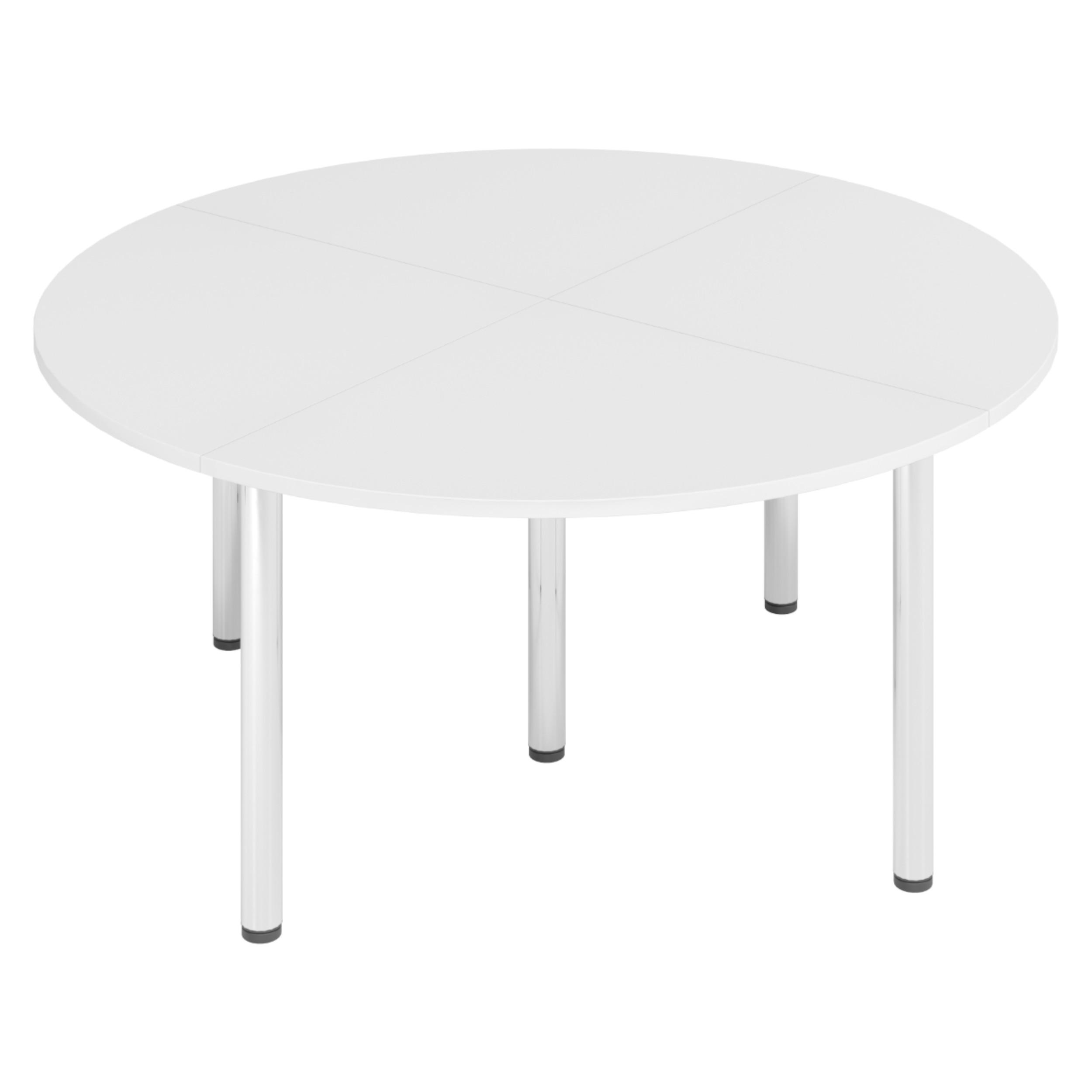 bümö Konferenztisch-Sets Weiß 160x74x160 cm