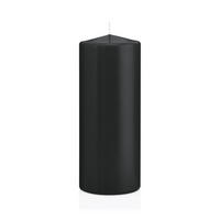STUMPENKERZEN Schwarz Ø 78 x 200 mm, 8 Stück - Schwarz, Paraffin (8/20cm) - Wiedemann Kerzen