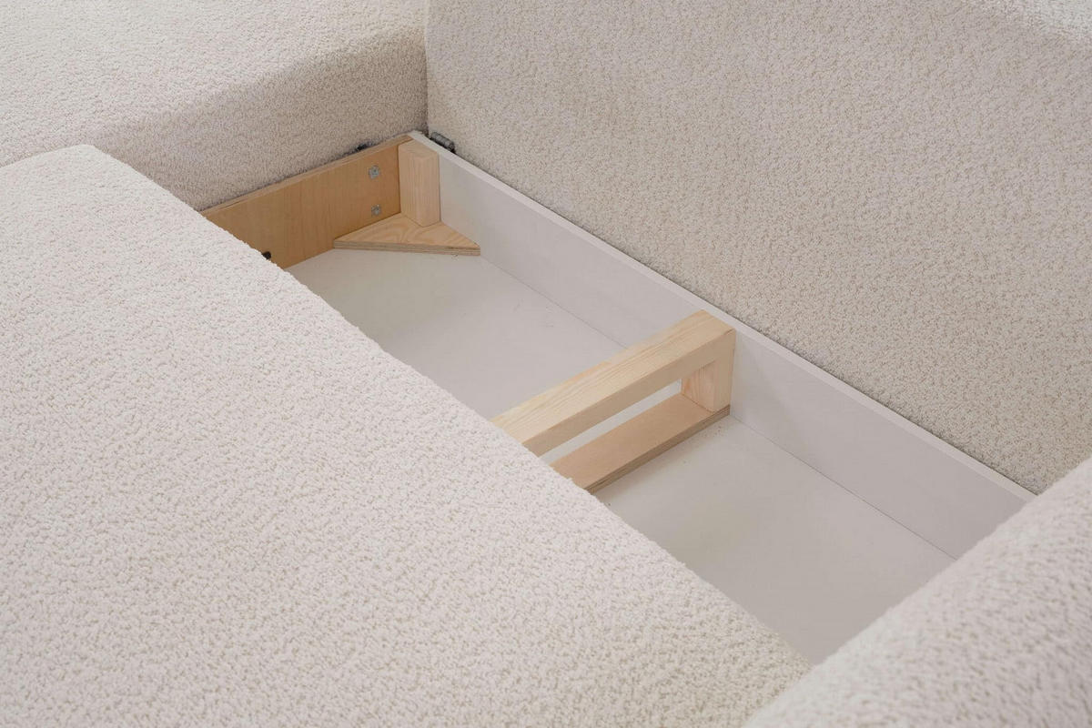 ECKSOFA Adel 257 × 171 cm - Eichefarben, Textil (257/171cm) - Design Möbel
