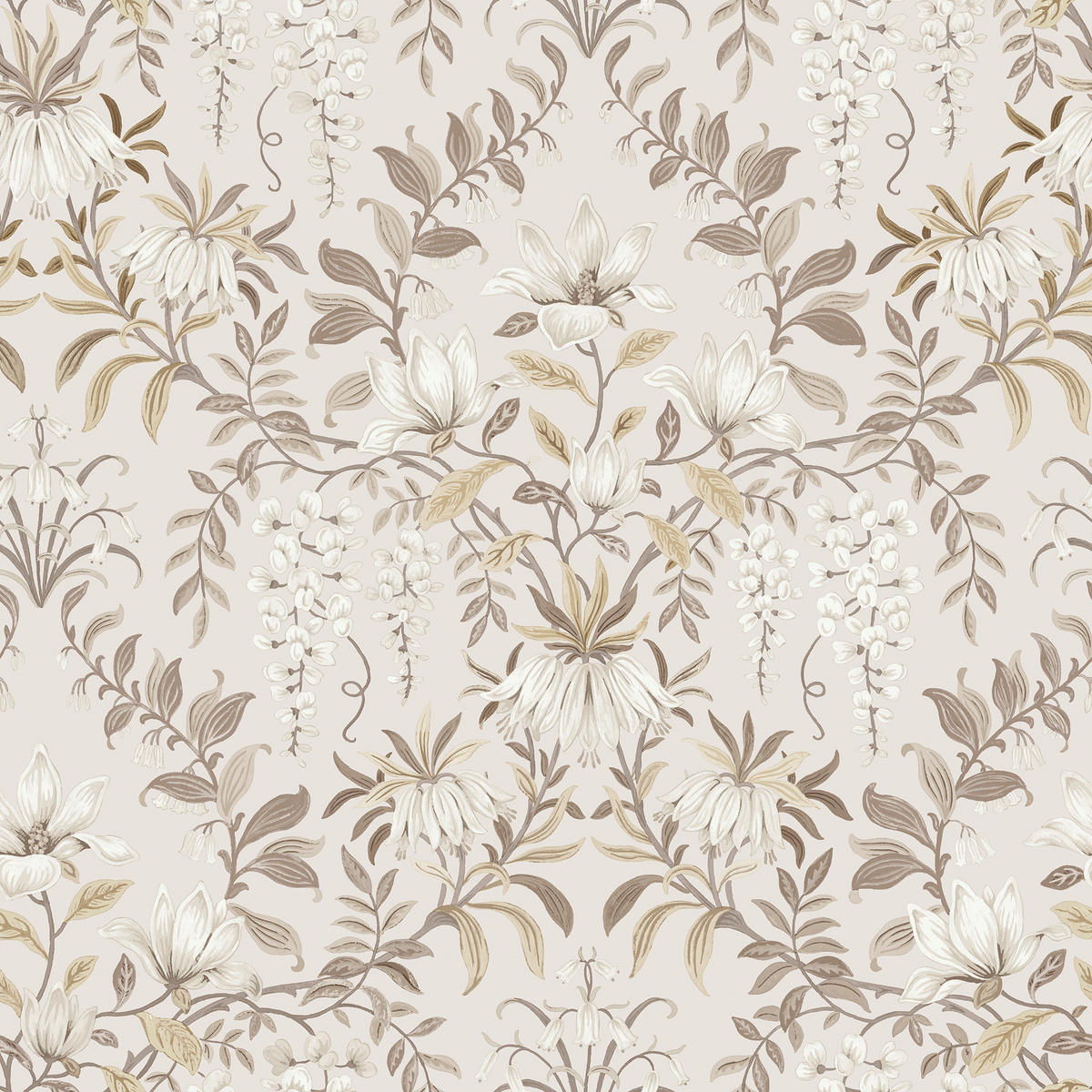 VLIESTAPETE Vintage Blumen 1000x52cm - Naturfarben, Papier/Kunststoff (52/1000cm) - LAURA ASHLEY