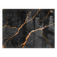 GLASPLATTE für Kamin 80x60 cm - Schwarz, Glas (80/60/0.4cm) - TULUP