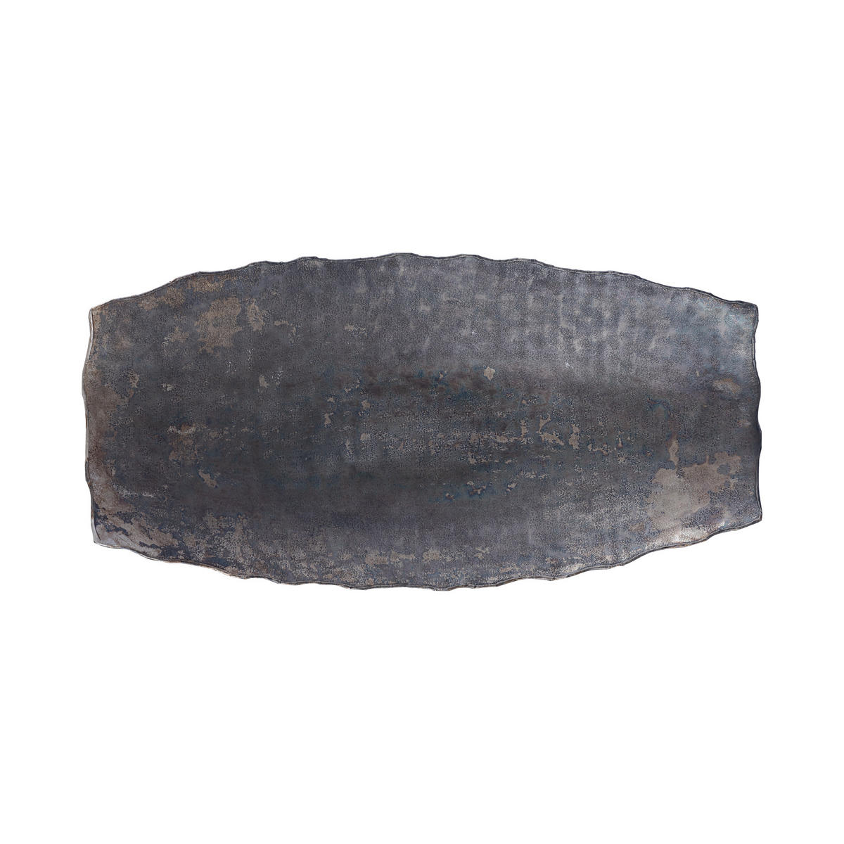 SCHALE Semin Silber 64/32/11.5cm - Silberfarben, Metall (11.5cm) - PTMD Collection