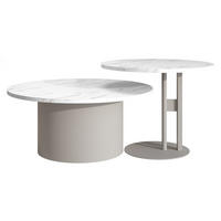 COUCHTISCH-SET Monar Cashmere - Kaschmir/Weiß, Holzwerkstoff/Metall (58/58/45cm) - MIRJAN24