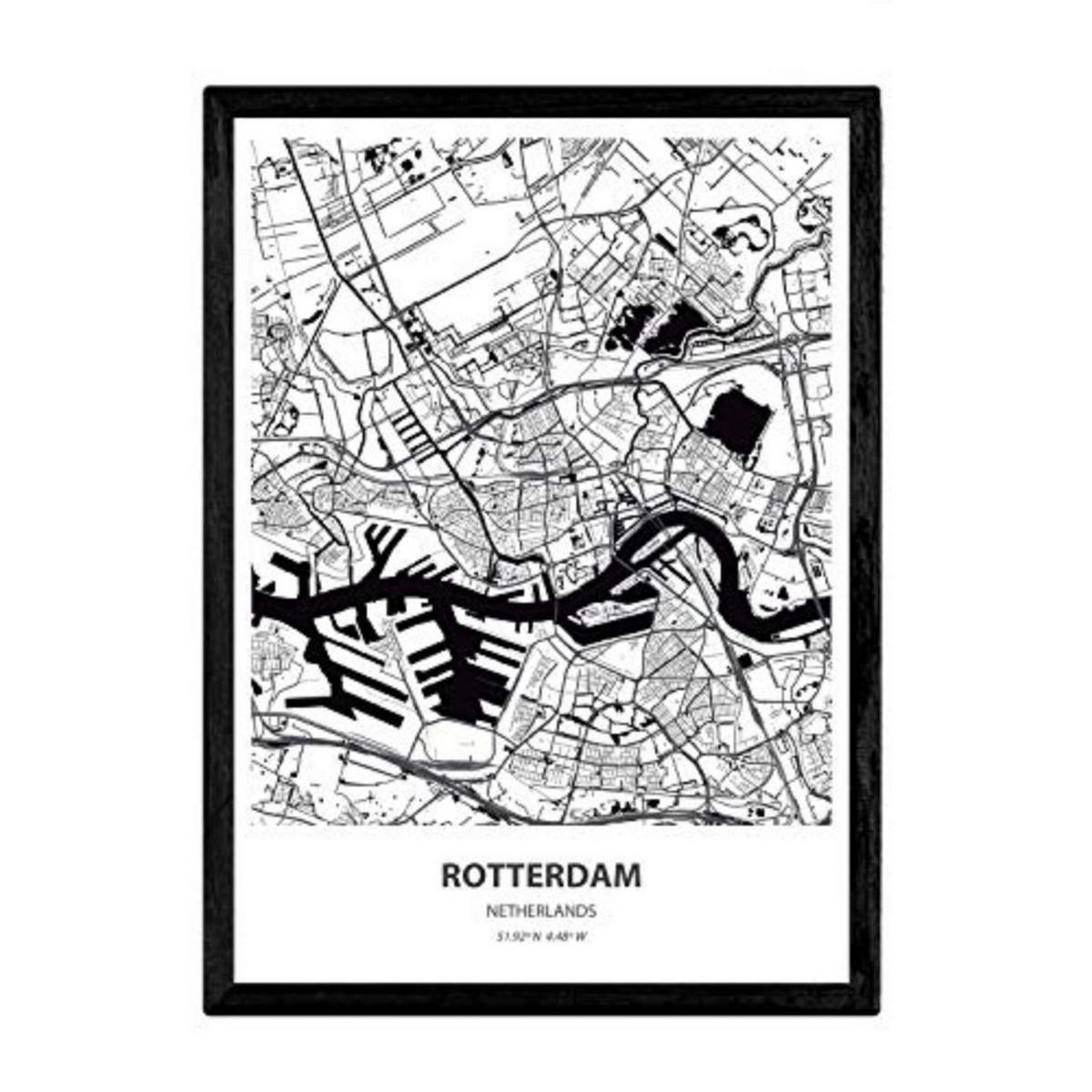 POSTER Rotterdam - Niederlande A3 Rahmenlos - Klar, Papier (29.7/5/42cm) - Nacnic