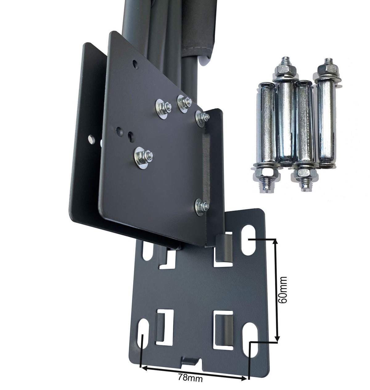 SICHTSCHUTZFÄCHER 115x115 cm Horizon Blue mit Easy Mount Wandplatte - Türkis, Metall (2/115cm) - QUICK STAR