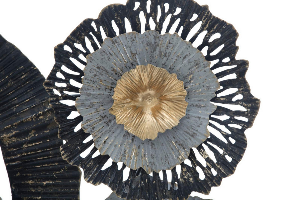 WANDDEKORATION Otos, mehrfarbig, Eisen, 100 x 80 cm - Multicolor, Metall (100/80/8cm) - Mauro Ferretti
