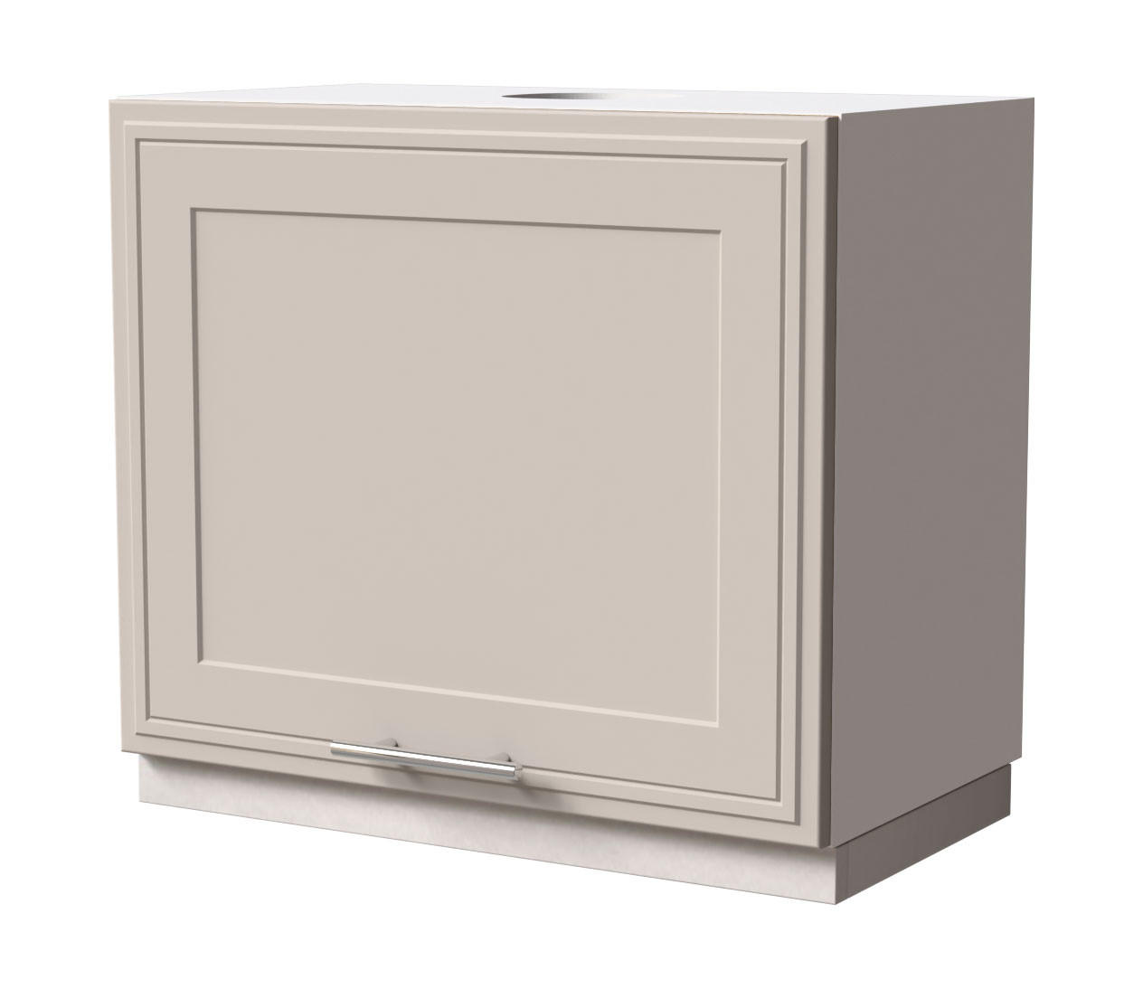 WRASENSCHRANK Salo W8/60 Weiß / Kaschmir Matt 60 / 32,5 / 50cm - Kaschmir/Weiß, Holz/Holzwerkstoff (60/50/32.5cm) - Feldmann-Wohnen